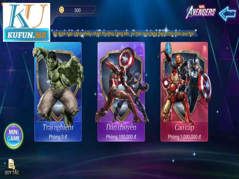 Game Avengers KU FUN – Những Chiến Binh Anh Hùng